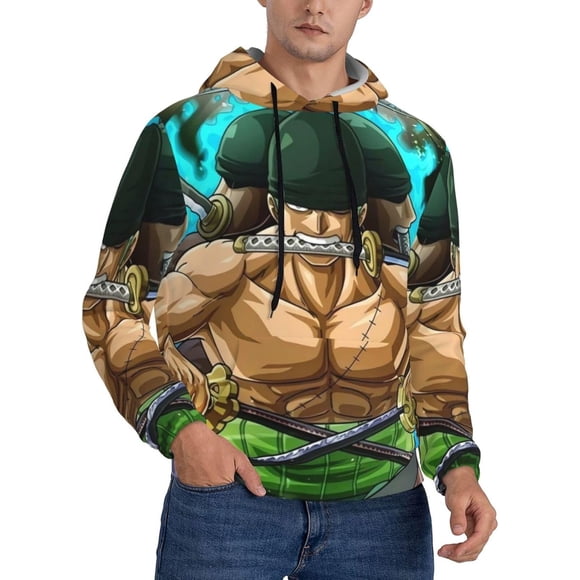 ONE PIECE Hoodies Fashion Clothes Casual Harajuku Sweatshirts Women/Men Hoodie Sweatshirt With Pocket 3D Double-Sided Printed Drawstring Sweatshirt
