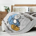 thumbnail image 4 of Funny Christmas Birthday Gifts for Dad Husband, Dad is Not Sleeping Blanket, Dads Gifts from Daughter Son, Super Soft Throws Blanket for Couch and Napping, 60" x 80" (Gray), 4 of 15