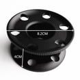 thumbnail image 3 of jinwen Aluminum Alloy Scuba Diving Compact Finger Spool Dive Reel without Line - Black, 3 of 7