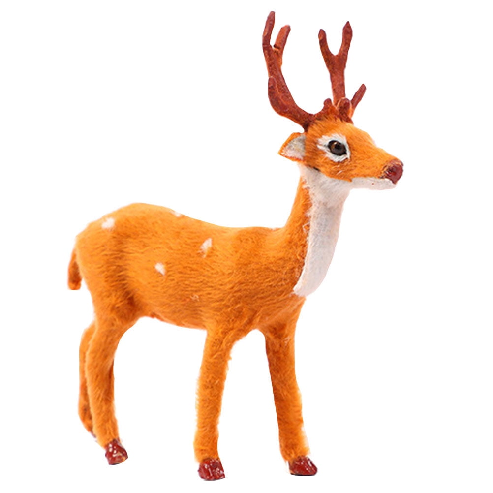 Simulation Deer Christmas Decor Desktop Layout Reindeer Toy Xmas Deer