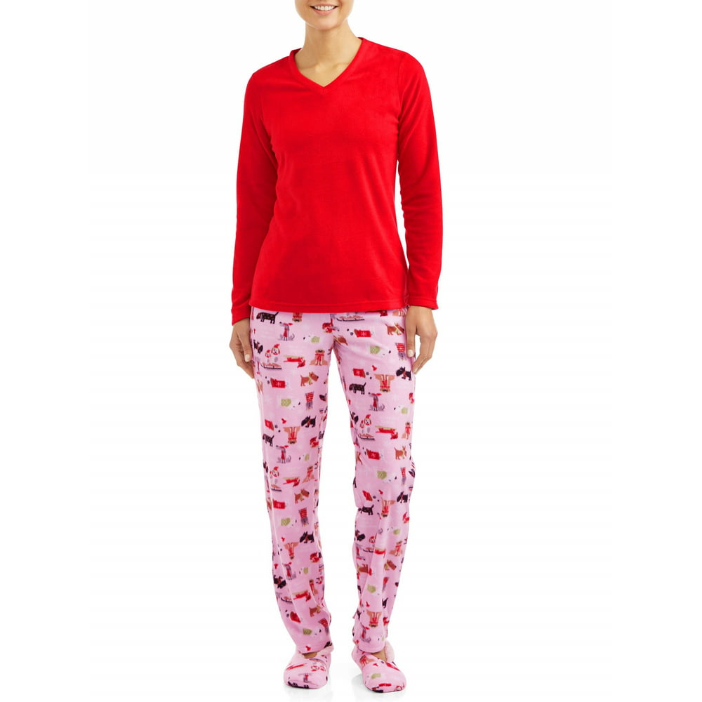 Hanes - Hanes Women's 3 Piece Pajama Set - Walmart.com - Walmart.com