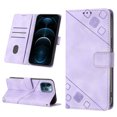 thumbnail image 1 of Compatible with iPhone 12 Pro Max Classic Embossed PU Leather Case with Card Holder Shockproof Cover, 1 of 5
