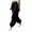 Black, variant on Khunlpohl Womens Sweatpants Elastic High Waist Loose Joggers Trousers Solid Color Lightweight Casual Pants with Pockets