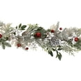 thumbnail image 4 of Northlight Frosted Pinecones and Berries Artificial Christmas Garland - 6' x 8" - Unlit, 4 of 8