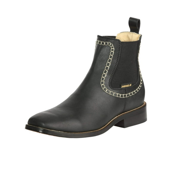 El General Men’s Leather Ankle Boots - Black 45420