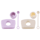 thumbnail image 1 of Juego Tapones Silicona para Derrames Reutilizables Cup 1 0/2 0 () Color Morado, 1 of 9