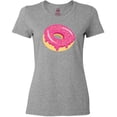 thumbnail image 3 of Inktastic Pink Donut with Sprinkles Women's T-Shirt, 3 of 5