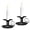 Black, variant on ABCISI Vintage Iron Taper Candle Holders, Set of 2 Classic Black Candlestick Stand for Elegant Table Decor, Ideal for Parties, Weddings, and Home Lighting.