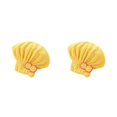 thumbnail image 1 of Matsuzay Gorros de secado de pelo de felpa fáciles de limpiar para un mantenimiento sencillo, adecuados para familias, gorro de pelo seco amarillo 29*30 2Conjunto, 1 of 6