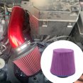 thumbnail image 4 of YUTK Protection de Filtre à Air de Performance de Modification de Voiture Version Plus Épaisse Anti-Poussière et Imperméable Universal pour Filtre d'Admission d'Air Froid à Haut Débit (Violet), 4 of 5