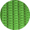 thumbnail image 1 of Ahgly Company Indoor Round Abstract Green Modern Area Rugs, 5' Round, 1 of 4