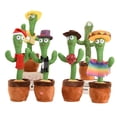thumbnail image 1 of Juguetes Cactus Bailarín Kokkonco Recargable 120 canciones En Español Sombrero y Lindo Chal incluido, 1 of 8