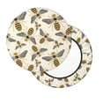 thumbnail image 2 of Bingfone 13 Inch Padded Round Bar Stool Cover Cushion With Elastic Fabric Round Chair Seat - Flying Bees1, 2 of 7