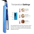 thumbnail image 3 of Upgrade 2 IN 1 Titanium Plate Professional Hair Straightener Flat Iron Curling Irons Curlers Hair Styling Tools Blue, 3 of 6