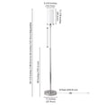 thumbnail image 5 of Evelyn&Zoe Frieda 66" Tall Floor Lamp with Glass Shade, Polished Nickel/White Milk, 5 of 7