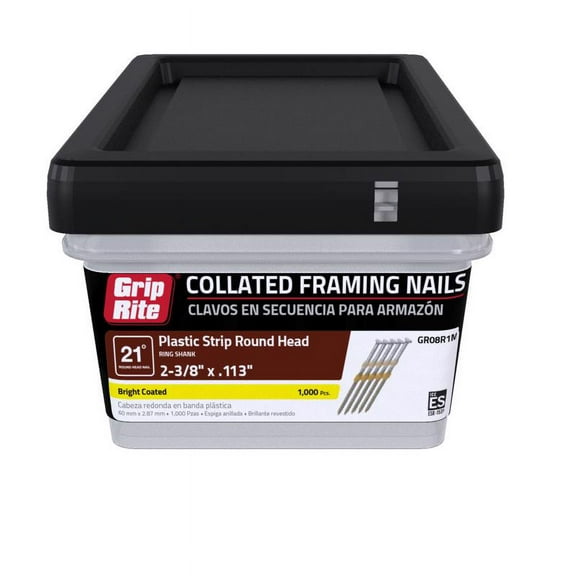 Grip-Rite GR08R1M Full Round Head Framing Nail  2.38 x .113
