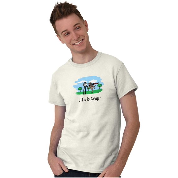 Frisbee Dog Cute Pet Owner Adoptable Graphic T Shirt Men or Women Brisco Brands