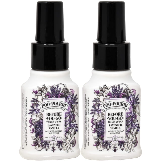 Eliminador de olores Poo-Pourri, lavanda y vainilla, 40 ml, paquete de 2