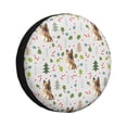 thumbnail image 1 of Fotbe German Shepherd Dog Funda de Llanta de Repuesto con Estampado, Engrosada, Ajuste Universal para Jeep, Remolque, RV, SUV, Camión-16 inch, 1 of 6