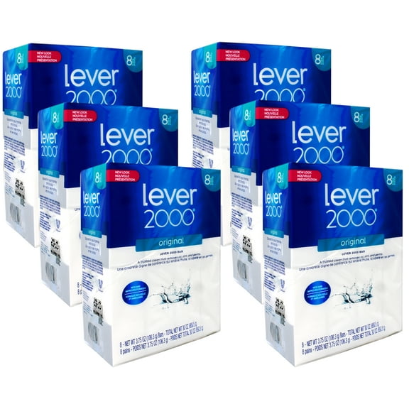 Lever 2000 Original Refreshing Bar Soap, 3.75 OZ 8 Count - 6 Pack