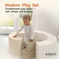 thumbnail image 7 of KIDKII Rainbow Classic Soft Foam Play Blocks, Indoor Climber Set for Toddlers, Beige, 7 of 7