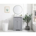 thumbnail image 6 of Elegant Decor Clarence 24" Solid Wood and Metal Single Bathroom Vanity in Gray, 6 of 8