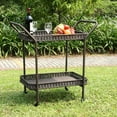 thumbnail image 5 of Jeco Outdoor Resin Wicker Serving Cart, 5 of 7