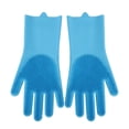 thumbnail image 4 of Wash Cleaning Gloves, Silicone Dishwashing Gloves - With Sponge Scrubbers - For Washing Kitchen, Bathroom, Car & More, 4 of 8