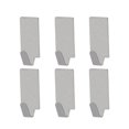 thumbnail image 3 of 6pcs Adhesive Stainless Steel Towel Hooks Towel Racks Wall Hooks for Kitchen Bathroom (Square), 3 of 3