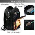 thumbnail image 4 of Balery Hawaiian Sunset Beach Mochila con carga USB para hombre y mujer - Mochila impermeable y antirrobo para laptop con puerto USB para viajes, trabajo, 4 of 7