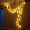 thumbnail image 5 of Warm Yellow, Tree Lights, Indoor Wall Decor Tree Lights Rattan 72 Led Lights Home Bedroom Decoration (plug-in), 5 of 5