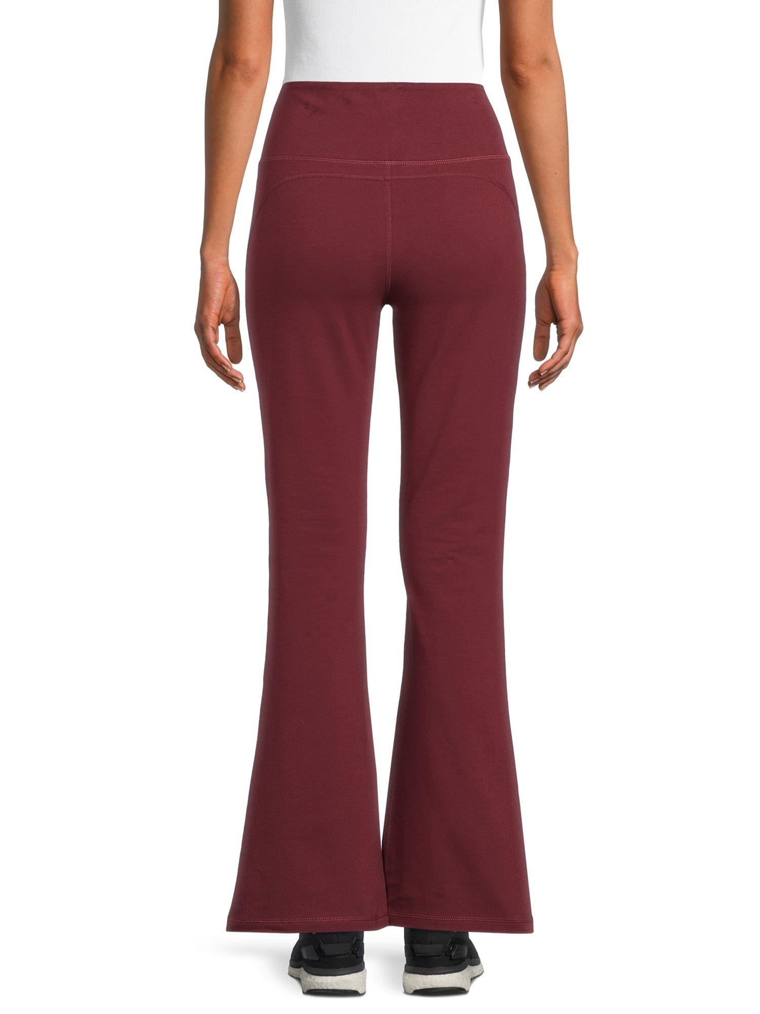 Buy Athlisis Women Maroon Quick Dry Flare Pants online