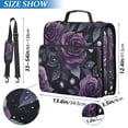 thumbnail image 2 of FORMRS Zipper Binder with Shoulder Strap 2-inch Ring 500 Sheet Capacity File Bag, Roses and Pearls, 2 of 5