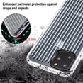 thumbnail image 4 of Apple iPhone 11 PRO MAX Phone Case Hybrid Rubber Silicone TPU Protective Shell Rugged Grip Bumper Cover Heavy Duty [Anti-Slip] with sleek ridged design Transparent Clear Case for iPhone 11 Pro Max, 4 of 6