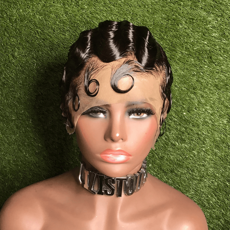 Finger wave wig discount