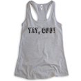 thumbnail image 1 of Yay, God! Tank Top, Ladies Racerback Tank Top, Cute Religious Tank, Christian Tank, Funny Faith Tank, Heather Gray, Small, 1 of 3