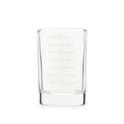 True Slam Tall glass shot Glasses, Prinked Half oz. Measurements for Cocktails, Bar Accessory Cups, Party Shot Cups, 4oz