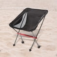 thumbnail image 1 of Silla plegable para acampar Sharpla silla de playa plegable resistente para barbacoa pesca en el jardín Negro, 1 of 8