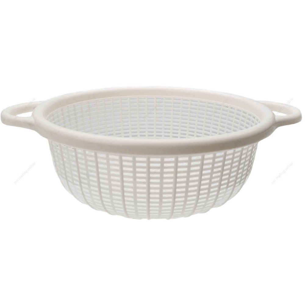 M.V. Trading K833WH Small Colander with Handle, 1Quart, 7"W x 3"H