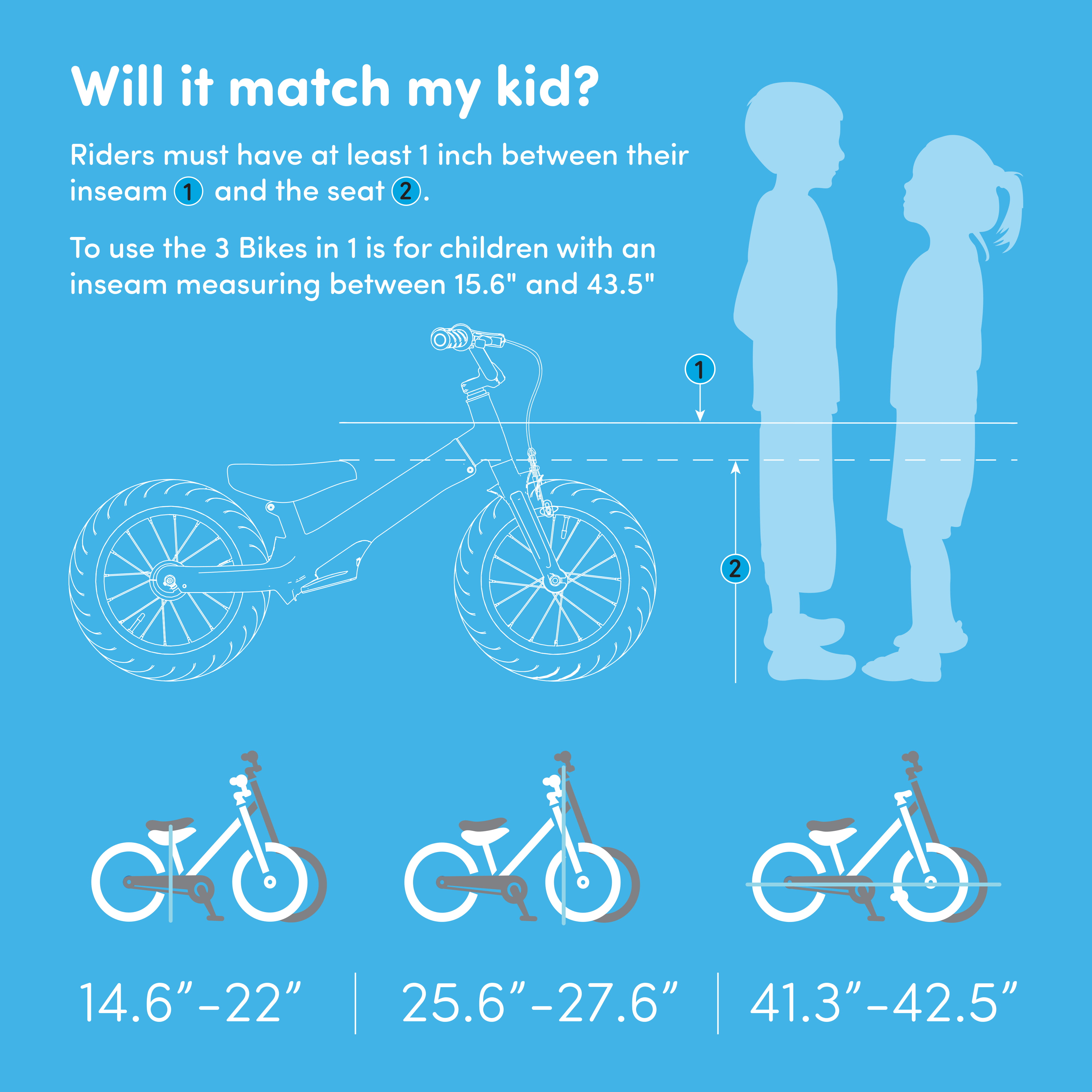 3 in 1 kids bike