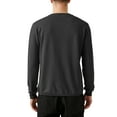 thumbnail image 2 of Ma Croix Mens Garment Dyed Organic Cotton Comfort Customizable Long Sleeve T Shirt, 2 of 6