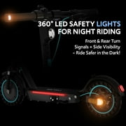 Electric Scooters for Adults, 650W Motor, Up to 21 MPH, Folding E Scooter with Side Lights