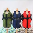 thumbnail image 4 of Topcobe Waterproof Warm Dog Zip up Coats for Indoor Outdoor, Pet Winter Protection Jacket with D-ring, Warm & Soft Vest Pullover Clothes for Small/ Large Dogs, S-4XL Navy Blue, 4 of 11
