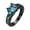 Turquoise, variant on Weloille Gorgeous Black Copper Alloy Inlaid With Zircons In Various Colors