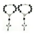 thumbnail image 4 of YIEMEEN Catholic Black Glass Beads for Cross Rosary Bracelet Religious Jesus Jewelry All-match for Church Prayer Gathering, 4 of 7