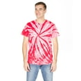 thumbnail image 2 of Dyenomite 200TT Solid Pinwheel Tie Dye T-Shirt - Red, Small, 2 of 2