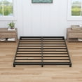 thumbnail image 4 of Maenizi 4 inch Cal King Bed Frame Low Profile, California King Bed Frames No Box Spring Needed, Heavy Duty Metal, Easy Assembly, Black, 4 of 7