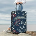thumbnail image 4 of Uemuo Merry Christmas Winter Leaves Snowflakes Printed Washable Luggage Cover - Fashion Suitcase Protector Fits 18-32 Inch Luggage -Large, 4 of 9