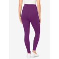 thumbnail image 2 of Woman Within Plus Size Tall Stretch-Cotton Knit Pull-On Pocket Leggings, 2 of 6