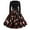 #1,Black, variant on AOOCHASLIY Winter Womens Dresses Women Dress Long Sleeve Christmas Printed Furry Draw Back Swing Dress